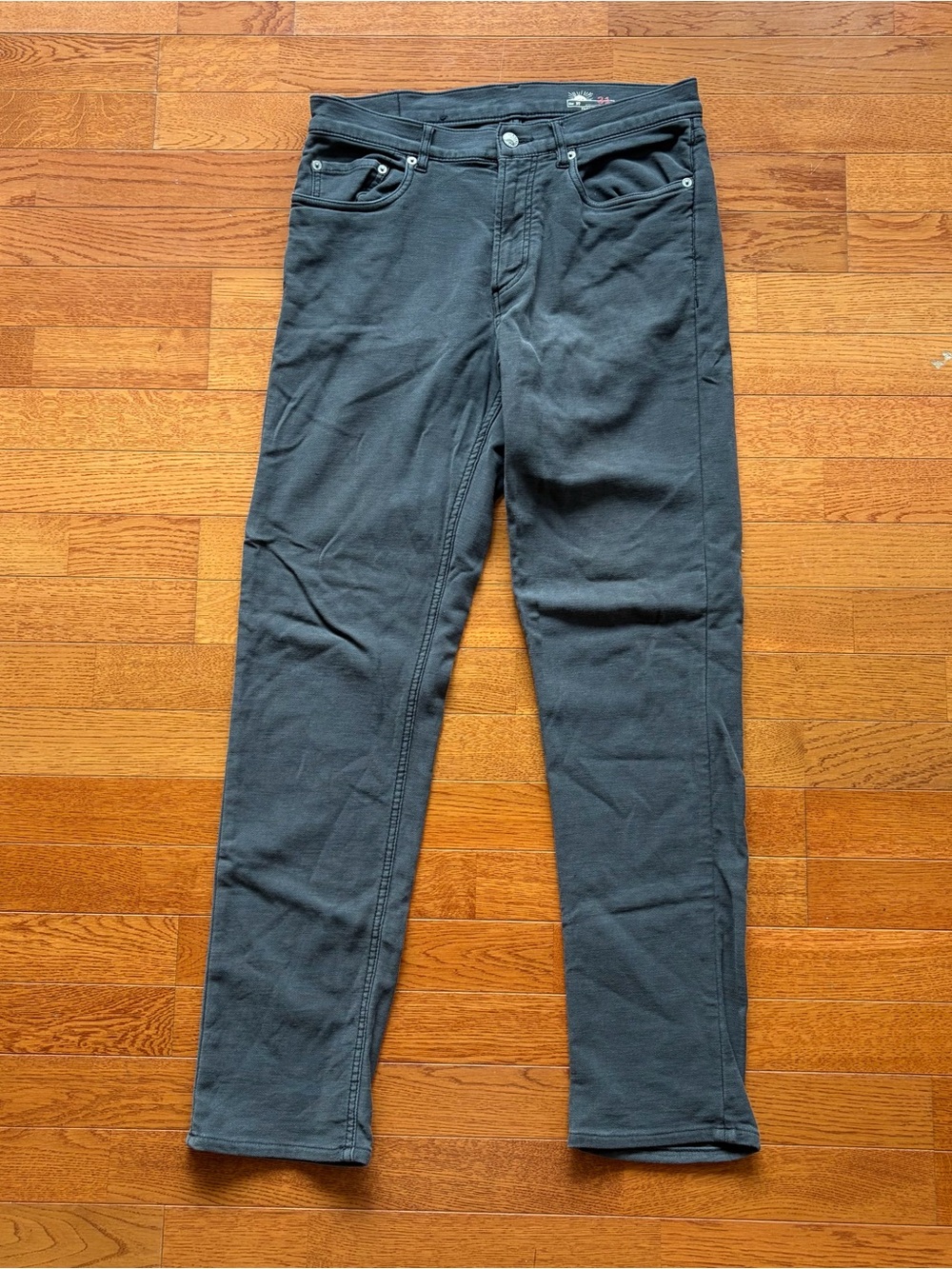 Faherty Terry Cotton 5 Pocket Pants Blue Gray